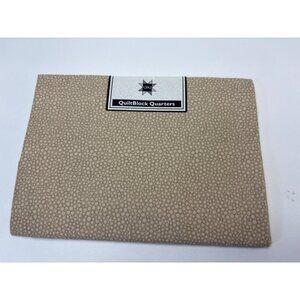 Pathway to the Stars Tan Pebbles Quarters Cotton Fabric 18"x22" Craft Sewing